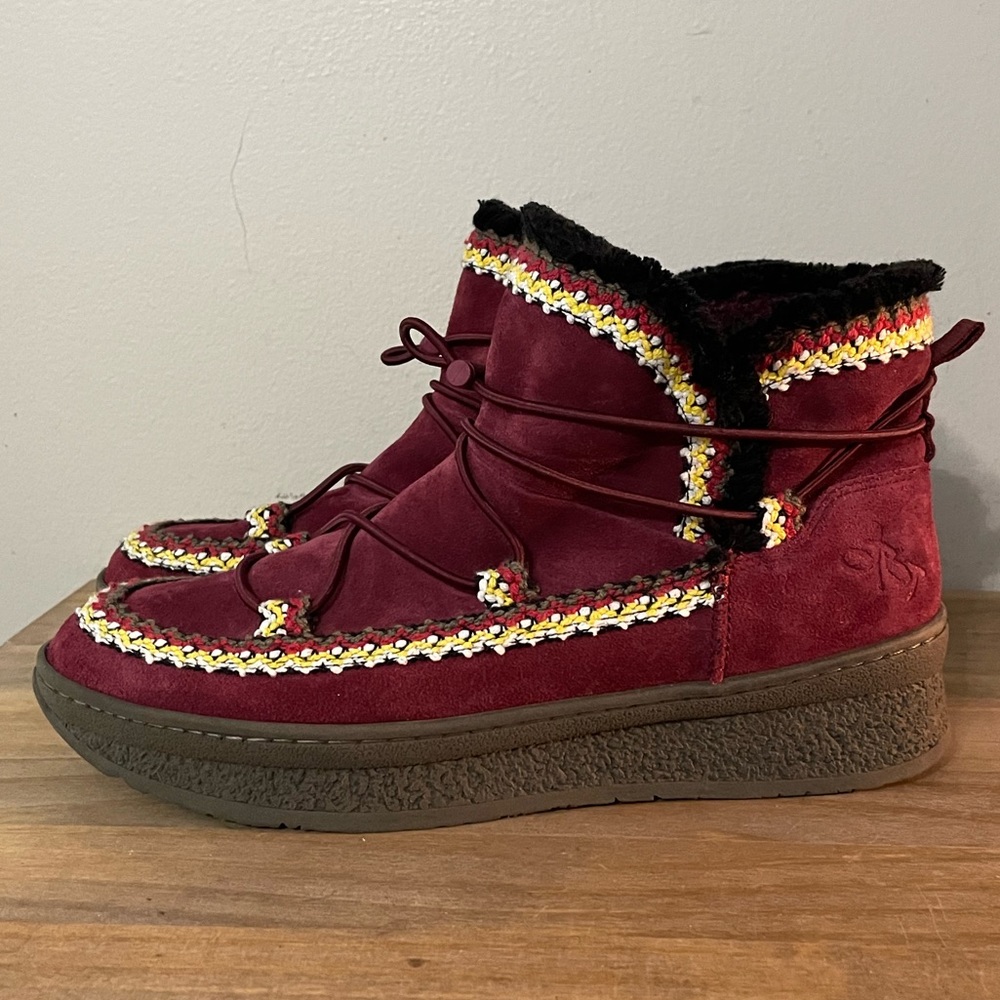 OTBT Terreno Cherry Faux Fur Lined Cold Weather Boots Women’s Size: - Picture 5 of 5